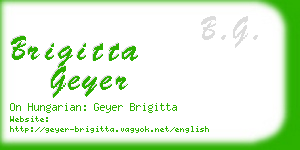 brigitta geyer business card